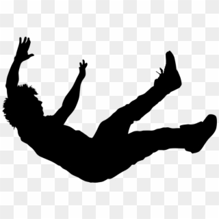 Logo Logo Logo Logo Logo - Silhouette Of A Boy Falling Clipart