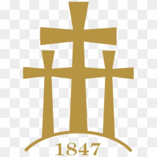 Calvary Church Logo Gold Even Wider - Cross Clipart