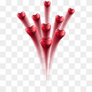 Red Hearts Fireworks Png Clipart Picture - Heart Fireworks Png Transparent Png
