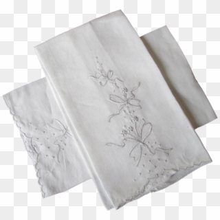 Guest Towels Vintage 1940s White Wedding Ribbon Lace - Lace Clipart