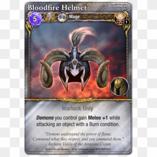 Bloodfire Helmet - Poster Clipart