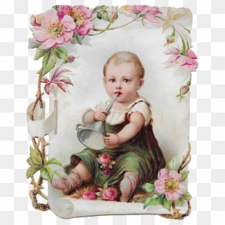 Vintage Baby Image - Rose Clipart