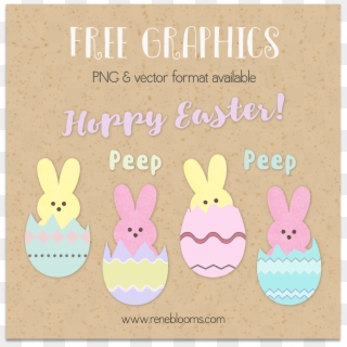 Easter Peeps Free Graphics Vector - Domestic Rabbit Clipart