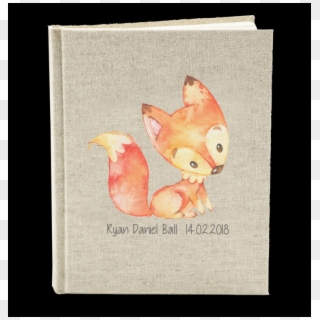 Baby Fox With Name - Illustration Clipart