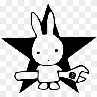 Geek Direct Action Rabbit Star Direct Action Rabbit - Direct Action Clipart