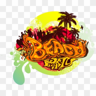 Beach Party - Transparent Beach Party Logo Clipart