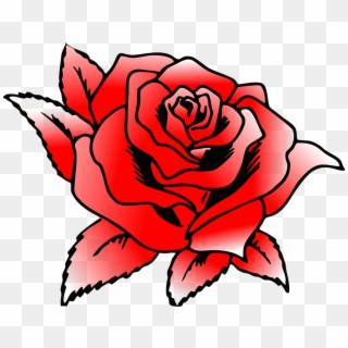 Rosa Vermelha, Flores, Rosas, Cor Vermelha, Jardim - Rose Coloring Pages To Print Clipart