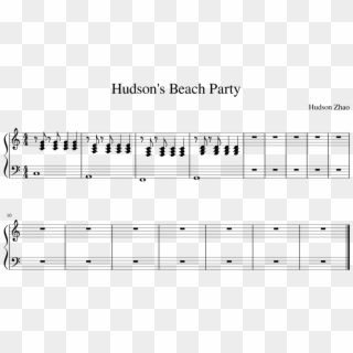 Hudson's Beach Party Sheet Music Composed By Hudson - Nocturnal Waltz Johannes Bornlöf Piano Sheet Clipart