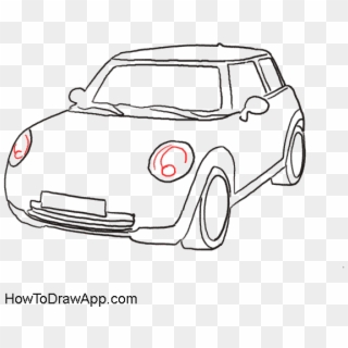 Car Profile At - Mini Cooper Car Drawing Clipart