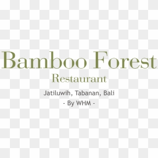Bamboo Forest Restaurant By Whm - Ville De Nancy Clipart