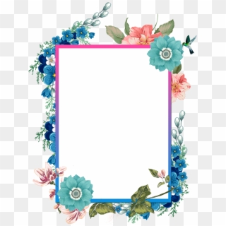 And Beautiful Painted Hand Watercolor Frames Borders - Yearly Calendar 2020 Flowers Clipart
