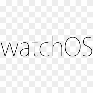 Apple Watchos Wordmark - Apple Watch Os Logo Clipart