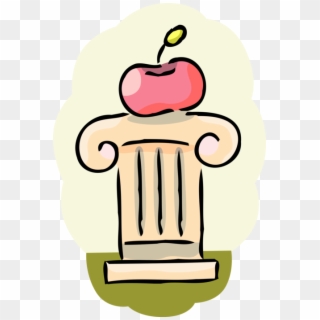 Vector Illustration Of Education And Learning Apple Clipart
