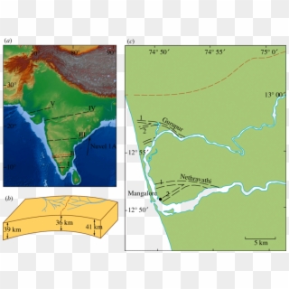 Hypothetical Pattern Of Buckling Of The Indian Plate - Atlas Clipart