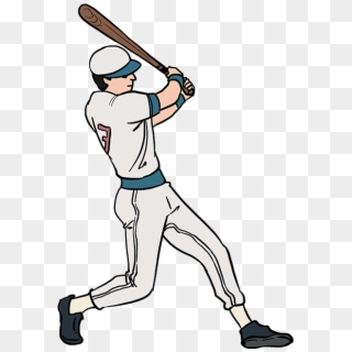 Drawing Sport Baseball - Drawing Of A Baseball Player Clipart