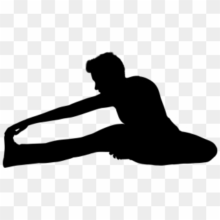 Hamstring Stretches For Improved - Silhueta Ginastica Png Clipart