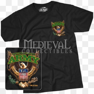 Army Fighting Eagle T Shirt - Active Shirt Clipart