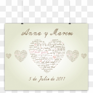 Photocall Corazón Elegante - Calligraphy Clipart