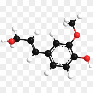Conipheryl Alcohol 3d Lines - Organic Chemistry Clipart