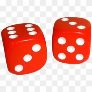 Vintage Pair Of Rounded Corners Red Plastic Dice From - Dice Clipart