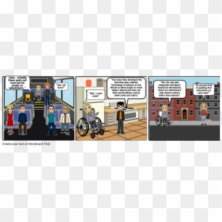 Story Board 2 Disability - Cartoon Clipart