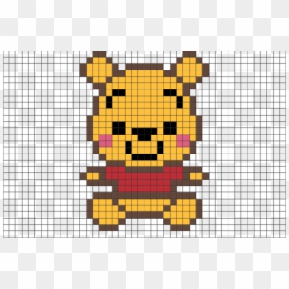 Baby Pooh Pixel Art Clipart