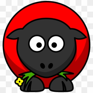 Red Sheep Clip Art At Clkercom Vector Online Royalty - Cartoon Sheep - Png Download