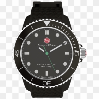 Clock Wrist Watch Time Indicating Black Time - Rolex Black And Rose Gold Clipart