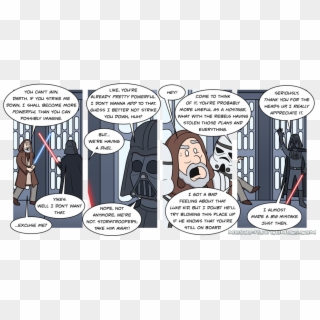 Darth Vader Has Learned To Take Obi-wan's Warnings - Cartoon Clipart