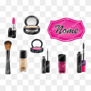 Topper Para Personalizado - Makeup Brushes Clipart