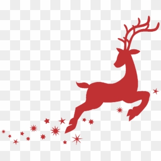 Thumb Image - Gold Jumping Reindeer Clipart