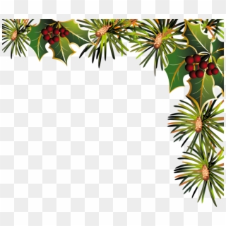 Guirlande Verticale Noel Png - Christmas Wreath Pine Border Transparent Background Clipart