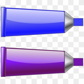 Color Tube Blue Purple By Trnsltlife Colored Tubes - Color Azul Y Morado Clipart