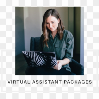 Virtual Assistant Creative - Sitting Clipart
