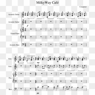 Milkyway Café - Sheet Music Clipart