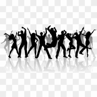 Get Social - Group Dance Silhouette Png Clipart