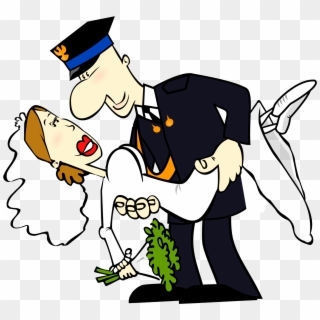 Wedding Cartoons 2, Buy Clip Art - Fireman Wedding Clipart - Png Download