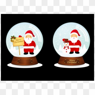 Free Vector Vector Santa Christmas Snowballs - Vector Santa Claus Png Clipart