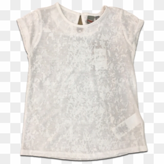 Camiseta Semi Transparente Blanca Kanz - Blouse Clipart