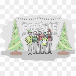 5 Reasons To Book Your Office Holiday Party At Escape - Christmas Tree Clipart