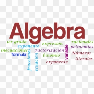 El Álgebra Es La Rama De Las Matemáticas Que Utiliza - Graphic Design Clipart