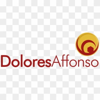 Logo De Dolores Affonso Com O Nome Escrito Em Vermelho - Circle Clipart