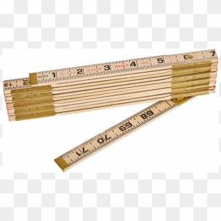 Wood Folding Tape Measure Clipart