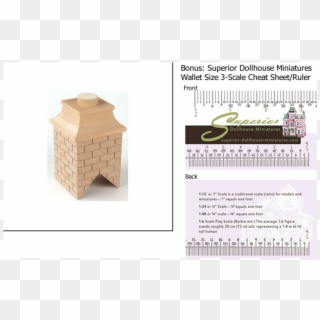 Get The Latest Dollhouse Miniature Wood Brick Chimney - Dollhouse Clipart