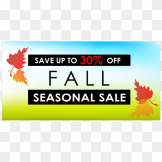 Autumn Season Sale Banner Customize - Maple Leaf Clipart