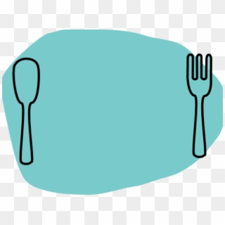 Dinner Plate Clipart Cartoon - Dinner Setting Png Transparent Png