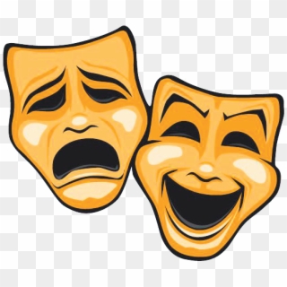 Dinner Theater Clip Art - Tragedy And Comedy Masks Png Transparent Png