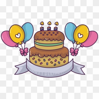 Torte, Birthday Cake, Chocolate Cake, Cuisine Png Image - Cute Birthday Cake Cartoon Clipart