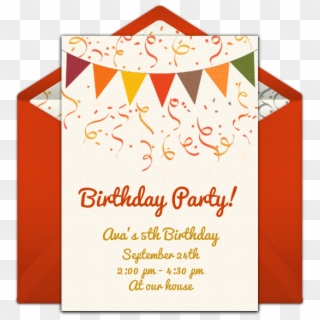 Customizable, Free Fall Banner Online Invitations - Party Clipart