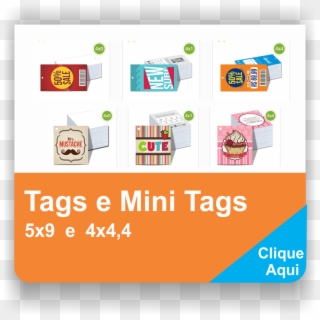 Tags E Mini Tags - Graphic Design Clipart